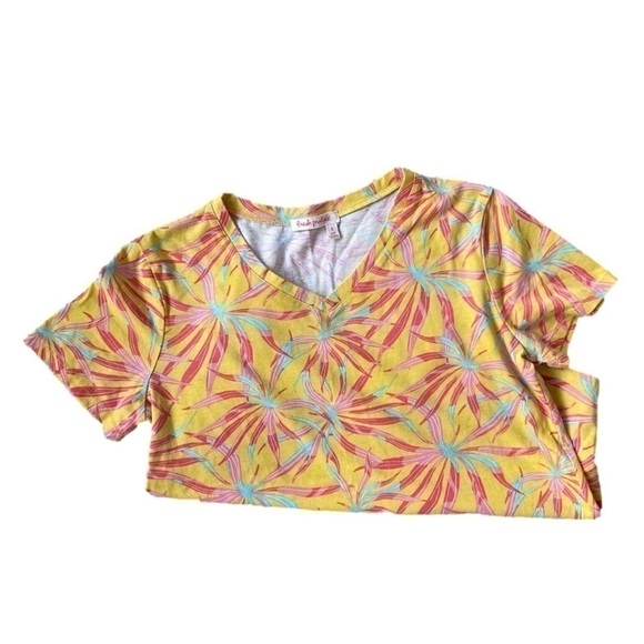 fresh produce Sunkissed Sunshine V-Neck Tee, S - Picture 6 of 10